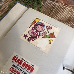 Vintage Sticker Collection Binder Fair Condition Holographic 80s 90s Nostalgia