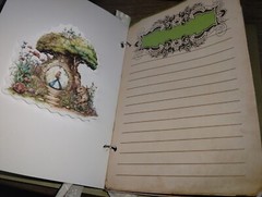 Alice In Wonderland Junk Journal Scrapbook USA Seller