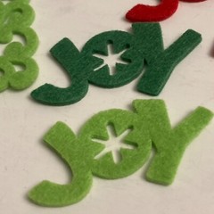 Dimensions Red Green Christmas Tree Joy Scrapbook Cards Embellishments 60ct