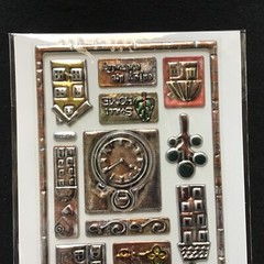 Crafters Square Family Puffy Stickers Vintage Look Sticker St-249