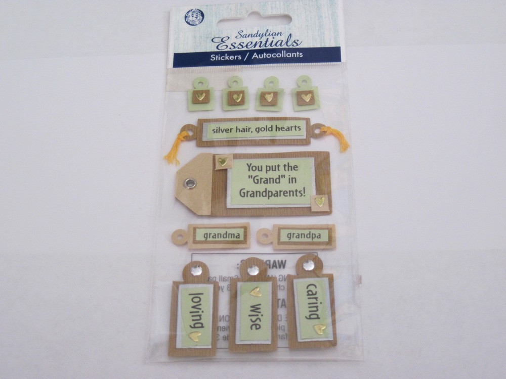 Scrapbooking Card Making Stickers Sandylion Grandparents Sayings New