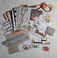 Give Thanks 12×12 Autumn Scrapbook Kit, Mixed Media Lot