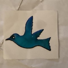 Touch Me Oilies Vintage Sticker Dove Bird Changing Colors Oily Rare 80s