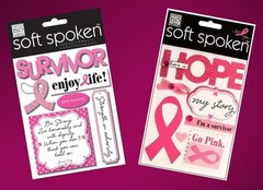 me&my BIG ideas Soft Spoken BREAST CANCER AWARENESS Stickers – 2 Styles!!