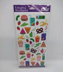 Sticko SNACK TIME – Package of 46 Favorite Snacks Stickers