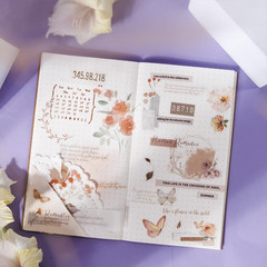 40 Sheets Sticker for Adults Journaling, Washi and PET Materials, Ephemera Aest
