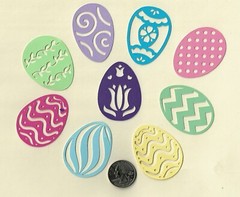 Easter Egg Die Cuts, 2″ tall, 10 pcs. ANY COLOR(S)