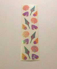 Mrs. Grossman’s Stickers Lot of 1 Strip ~Opal Seashells~ 1993 Vintage RARE HTF