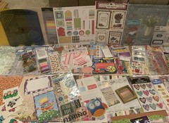 Huge Lot Art / Journal / scrapbooking 1025+ Supplies Stickers EMBELLISHMENTS NEW