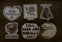 Dark Romance Reader Stickers Set Of 10