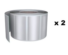 Color-Coding Roll 40MM x 19MM (1.5x 0.75) Silver All-Purpose Sticker 1000 Pack