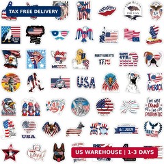 100Pcs 4th of July Stickers for Independence Day Water Bottle Sticker American F