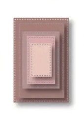 Lot of 5 Rectangle Square Border Frame Die Cuts Card Making Scrapbook Punch Cut