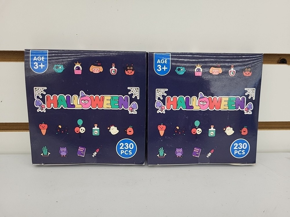 🎃 Halloween Temporary Tattoos for Kids – 460 Pack 2″ Individually Wrapped Stick
