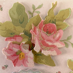 Brenda Walton Florals Scrapbook Stickers Lot – K&Co – Retired – 8 pc Kit