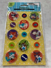 STICKER FUN BUBBLE 3D STICKERS MOVEABLE PIECES CAT AND DOG BUBBLE STICKERS