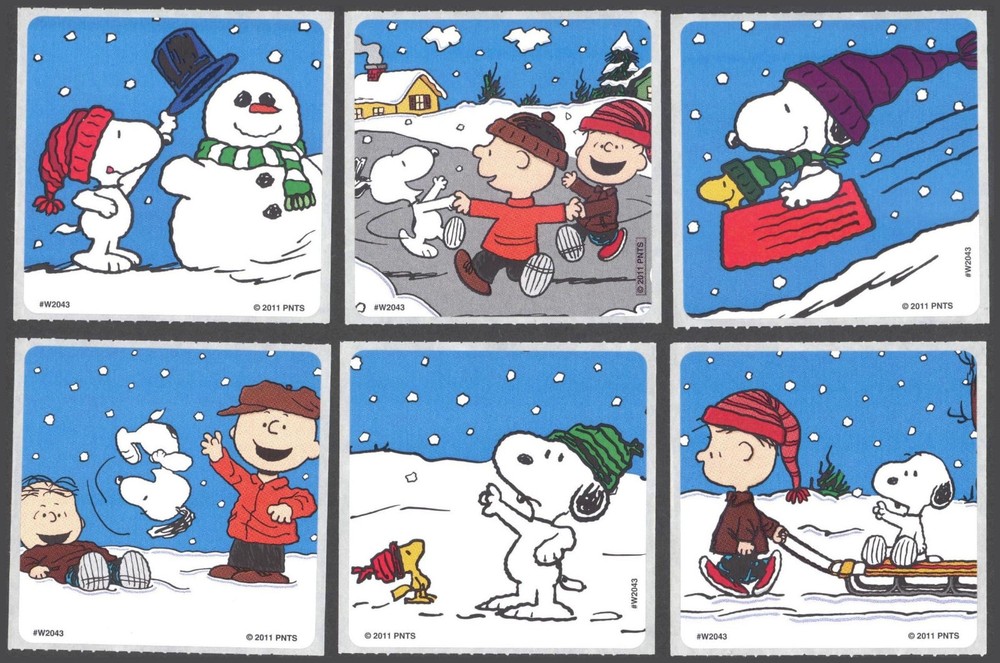 Stickers – Peanuts *Snow Day* – Any Occasion CL013