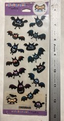 LOT OF 2 sheets Hallmark Stickeroni Stickers Halloween black BATS NEW NIP USA
