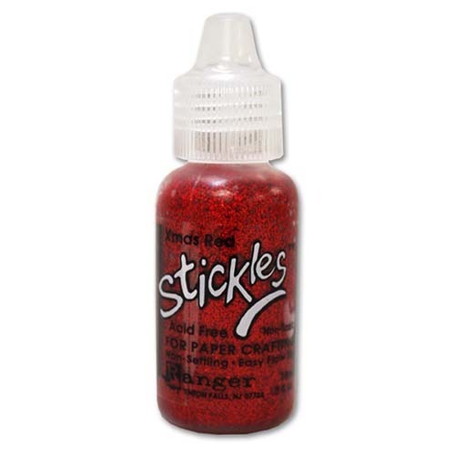 Ranger, Stickles Glitter Glue, Christmas Red Glitter Glue, Red Stickles