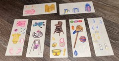 1999 Creative Memories Stickers Full and Partial Sheets Baby Kid Theme Lot