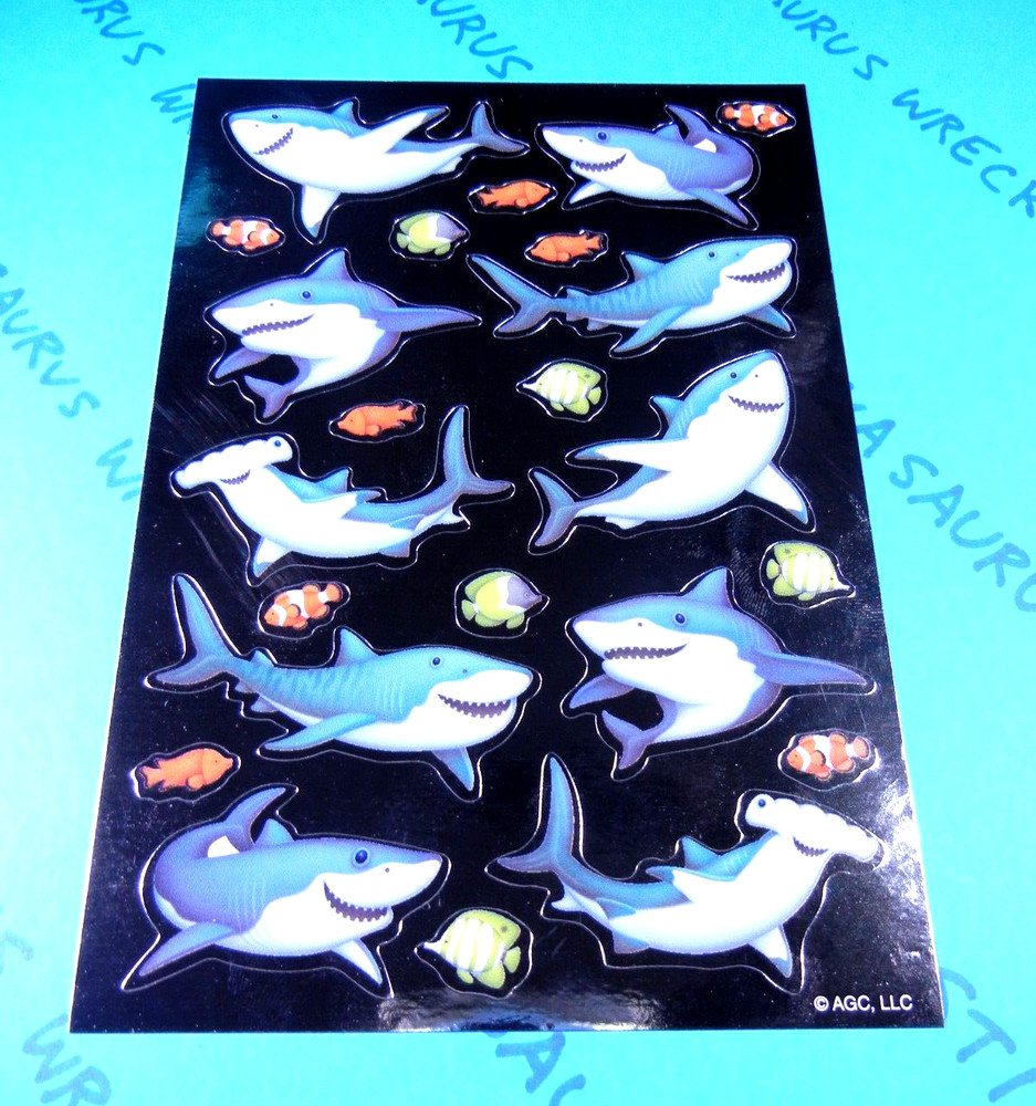 Sharks & Fish Stickers Sheet American Greetings