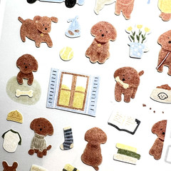 Suatelier Puppy Stickers Dog Junk Journal Collage Scrapbooking Planner