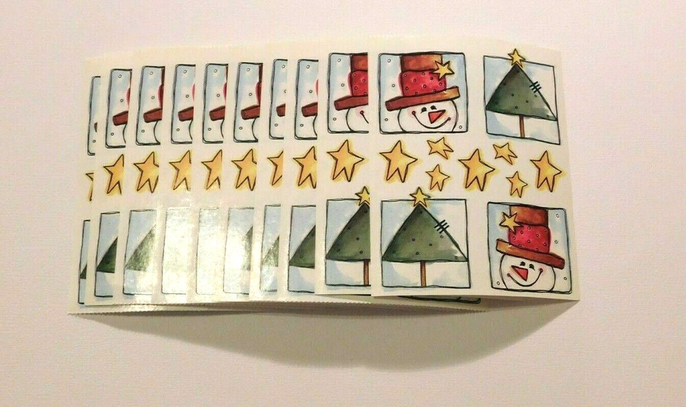 PrintWorks Lot of 10 MODS ~Winter Whimsy Showman Christmas Tree~ 1999 Stickers