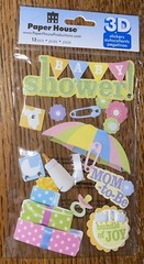 Paper House Baby Shower Party Gifts Mommy To Be Bundle Of Joy Scrapbook Stickers