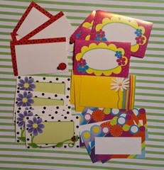 50 Vintage Florist Gift Encloser Cards Ladybug Flowers Journal Scrapbooking