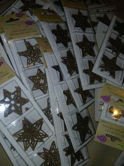 HUGE LOT Crafters Square 90 Wood STARS Laser Cut Kraft Icons 15 packs of 6 stars