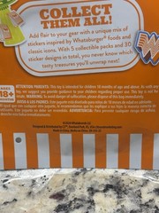 Whataburger Sticker Pack 5 of 5 Collectible 2026 Kids Meal Toy 8 Stickers Sealed