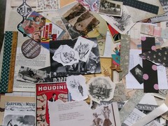 30 Piece Junk Journal sticker Ephemera Vintage Paper FANCY CUTS STAMPS WORDS