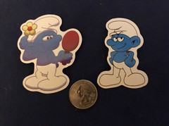 Smurf Sticker- Lot Of 2 Stickers . — New