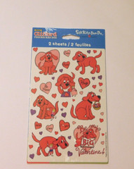 Stickety Doo-Da ~Clifford Valentine’s~ 2 Sheets American Greetings Sealed Pack