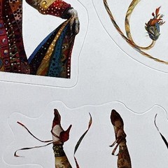 Fantasy Circus Stickers 4 Sheets Vintage Style Junk Journal Collage