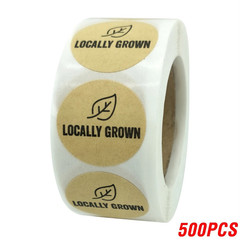 500pcs Kraft Paper “Handmade” Stickers Labels for Packaging NEW