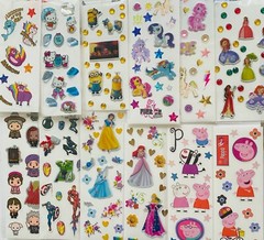 Huge Lot 595 Stickers | Trend Cartoon Kids Disney Characters TV movies Novelty