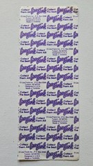 VTG Lisa Frank Sticker Unicorns, hearts Rare 2-3/4″ x 6-3/4″