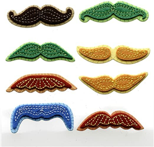 JOLEE’S BOUTIQUE – MINI COLOURFUL MOUSTACHES – DIMENSIONAL STICKER