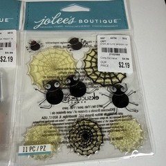 Jolee’s Boutique Stickers – Glitter Skulls, Trick Or Treat, Cute Spiders & Webs