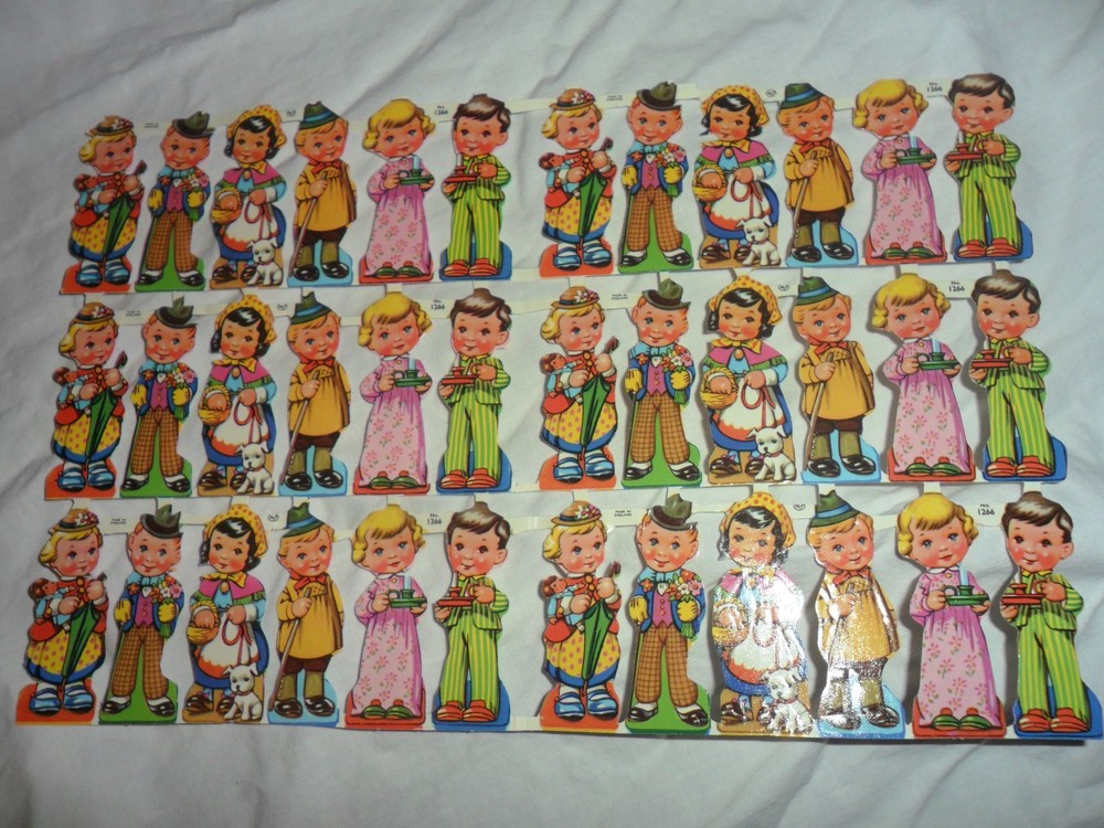 Vintage 36 Boys and Girls Stickers includes 3 different styles made in England