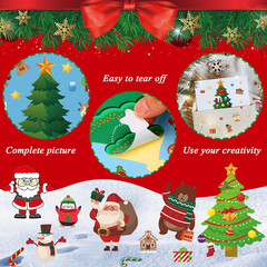 Kids Christmas Stickers – Make a Christmas Tree, DIY Stickers for Party Games &