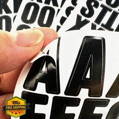YEODEESN 1″ Black Vinyl Letter Stickers 980pc