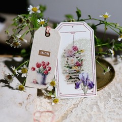 39 pcs Spring Garden Translucent Vellum Matte Surface Paper Sticker Scrapbook