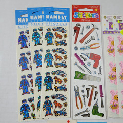 Vintage Sticker Sheets Lot of 14 New In Package Hambly Suzys Zoo Mrs Grossmans