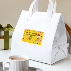 250 Pcs Star Review Delivery Labels Thank You for Your Order Stickers 2 X 3 Inch