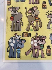 Hallmark Silly Scents Chocolate Milk Scratch Sniff 1983 RARE One Sheet Cow Theme