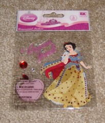 Disney EK Jolees Dimensional Sticker ~ Snow White w/epoxy words & rhinestones