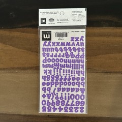 Making Memories Alphabet Stickers Lot of 4 Glitter Gem Spring Creative Letters