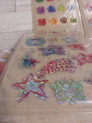 Stickers. 6 packs 3-D pop up stickers. stars, arrows, pigs, rabbits, koala bears